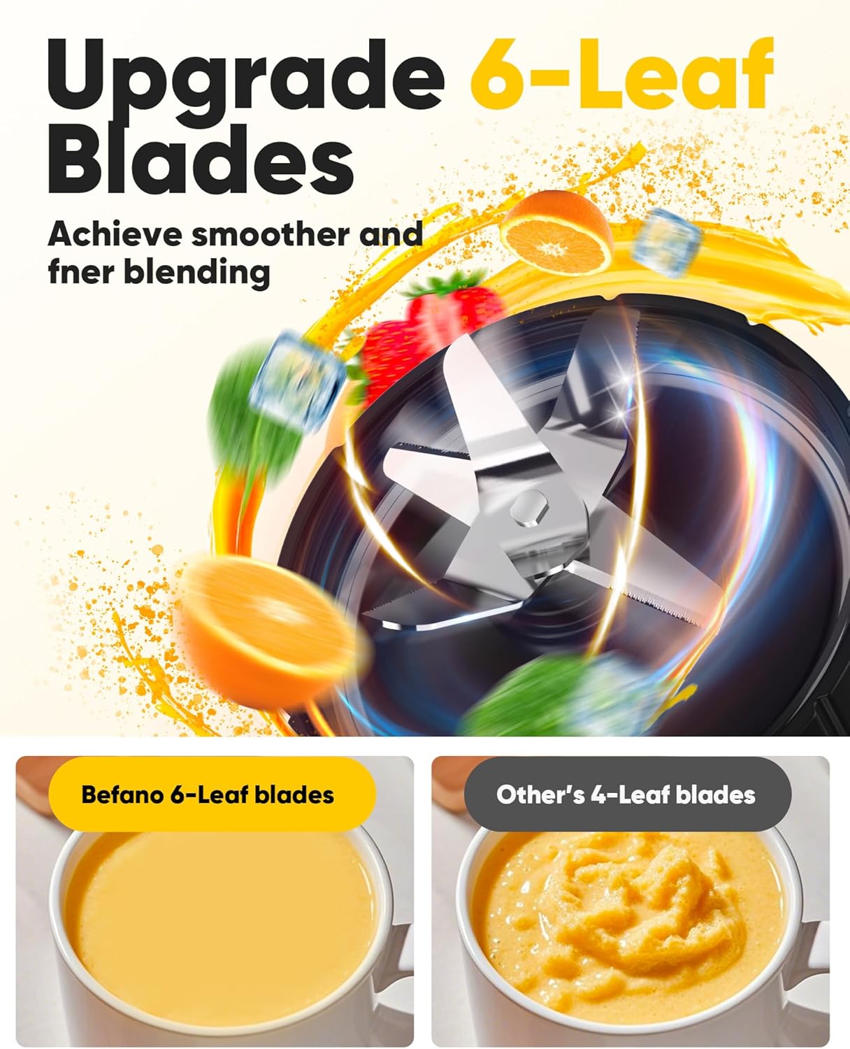 11-in-1 Smoothie Blender, Personal Blender Margarita Machine with 1200-Watt Base, for Smoothies, Ice and Fruit