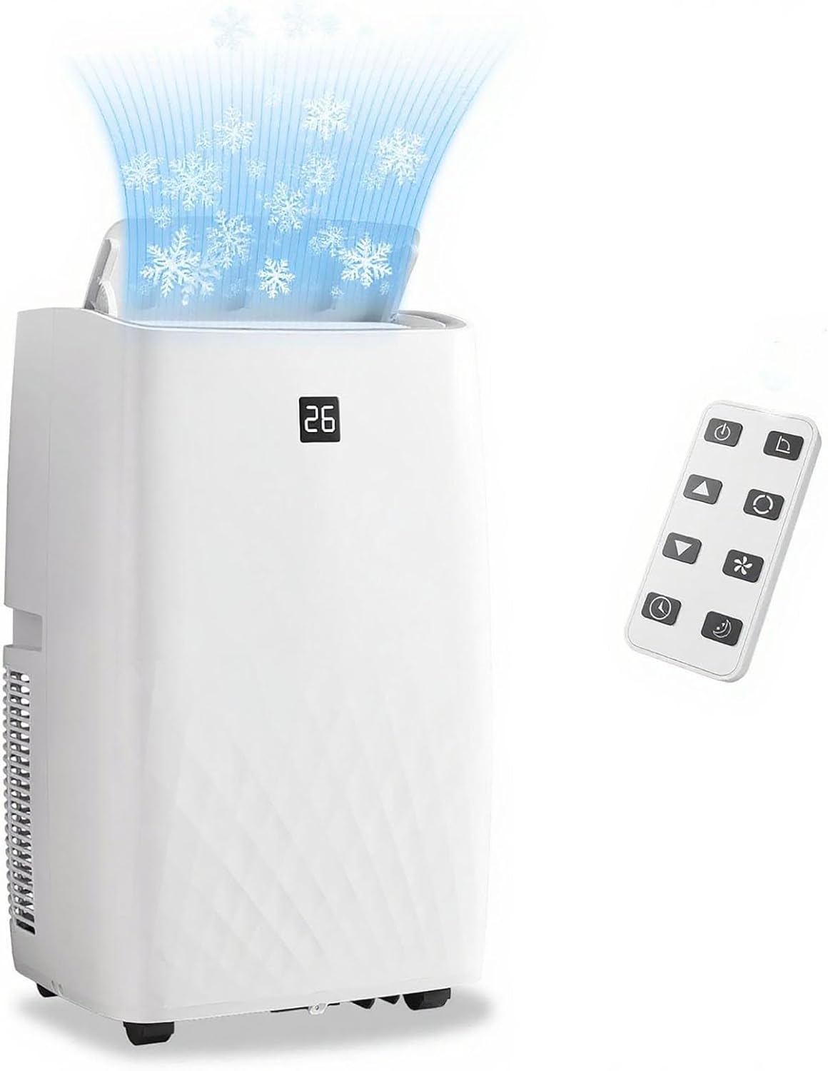 14000 BTU Portable Air Conditioners, Cools Up to 750 Sq.Ft, 3-In-1 Cool/Fan/Dry,Quiet Portable AC Unit With Remote Control,AC Unit For Large Living Room,Office