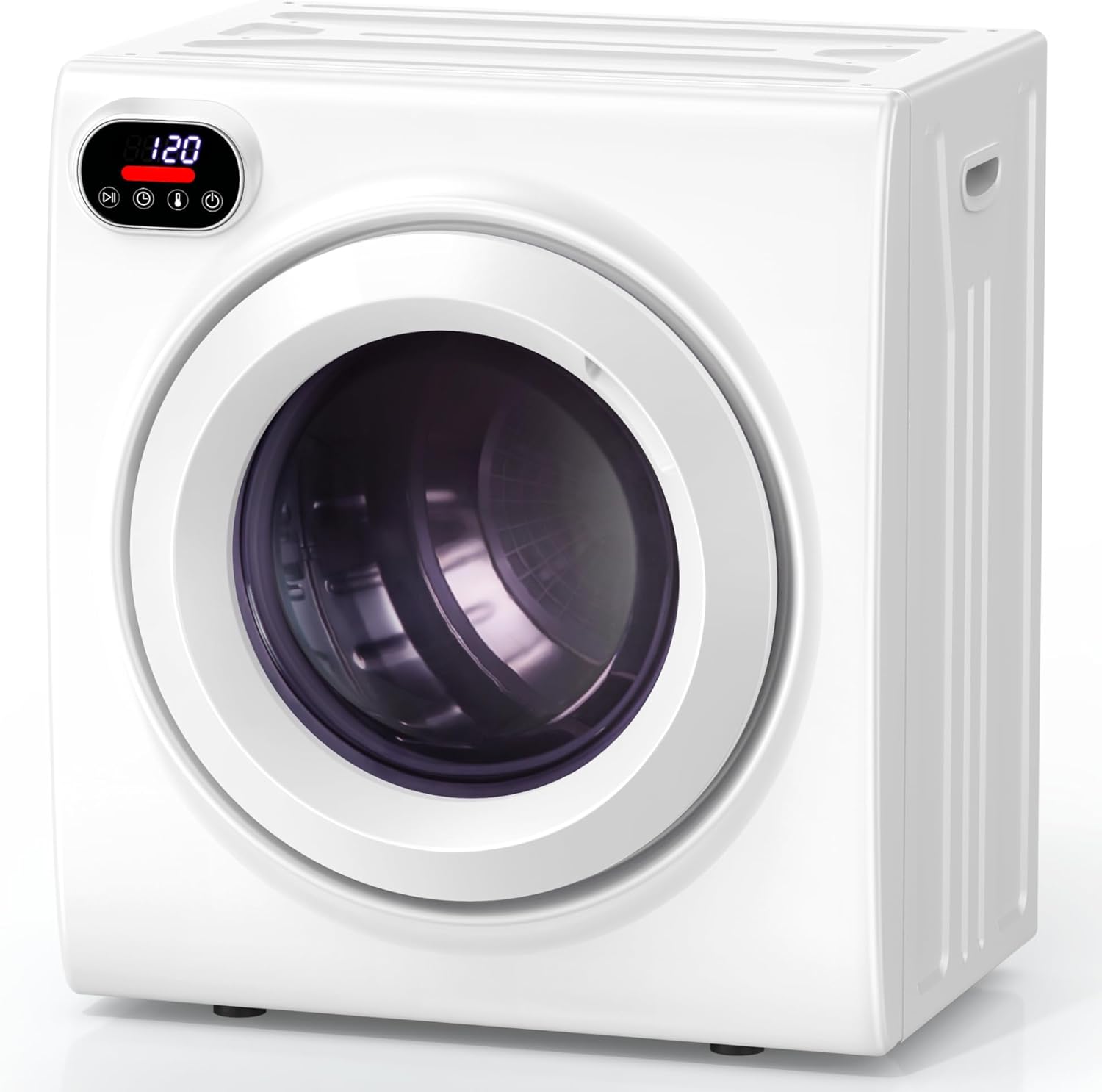 2.65 Cu.Ft Portable Dryer, 1400W Clothes Dryer with Stainless Steel Tub, LCD Touch Panel, Dryer Machine with 4-Mode for Home, Dorm, RVs