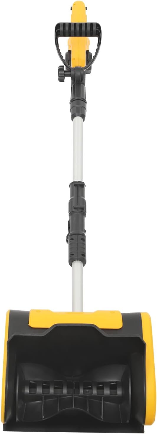 Cordless Snow Shovel, 20V 1200W Snow Shovel with S-a-f-e-t-y Lock and Auxiliary Handle, 10in Sweeping Width, 5.9in Sweeping Depth, for Cleaning The Snow on Residential Areas, Construction Sites