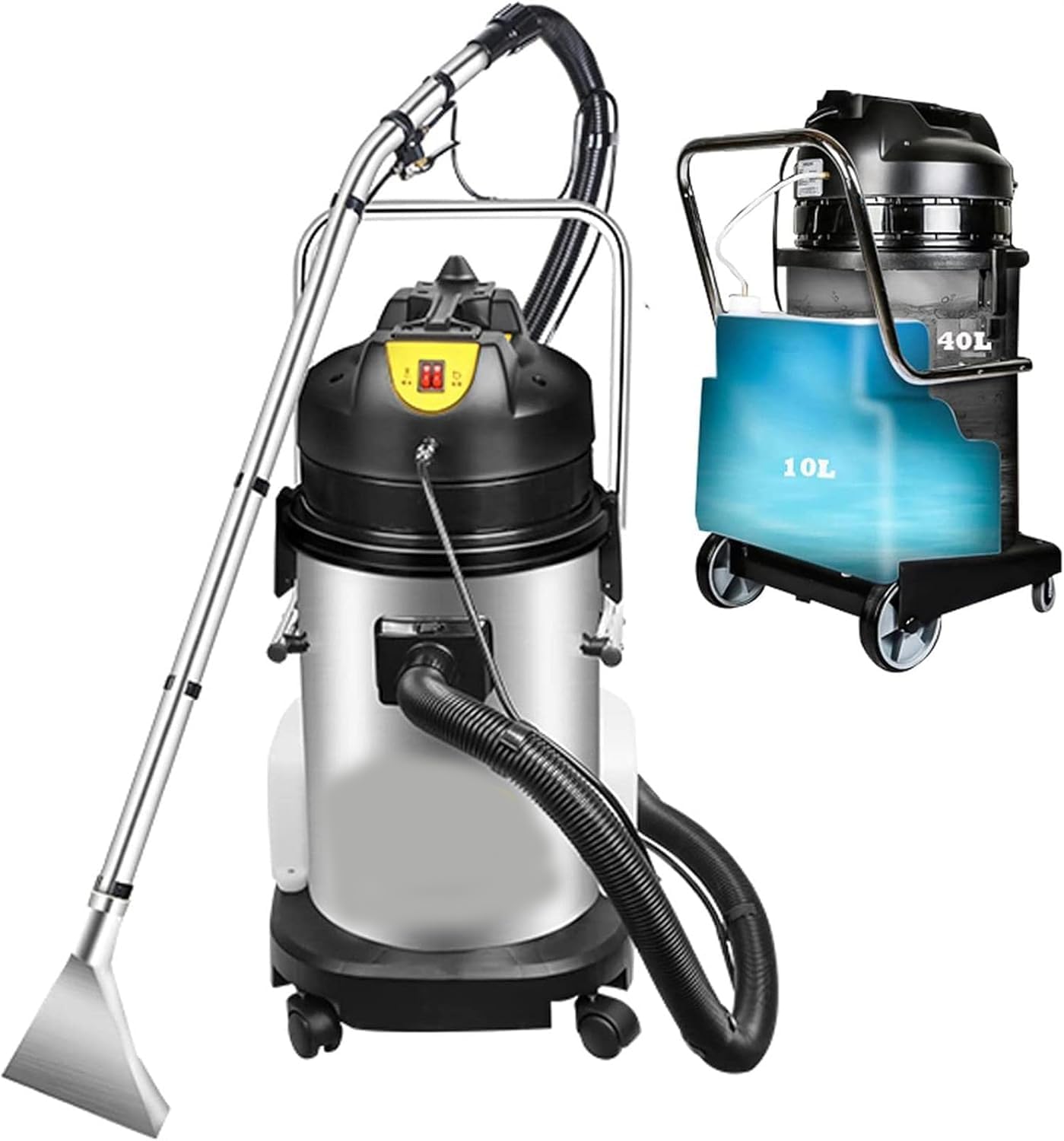 Carpet Cleaner Machine, Stainless Steel Body,with 3 in 1 Portable Extractor for Car Detailing Ultimate Cleaning Power