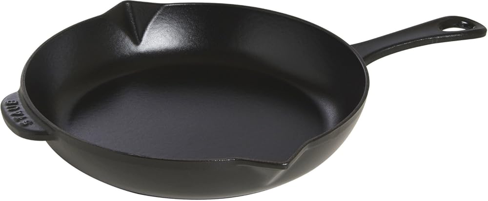 STAUB Cast Iron Fry Pan, Black, 25 cm