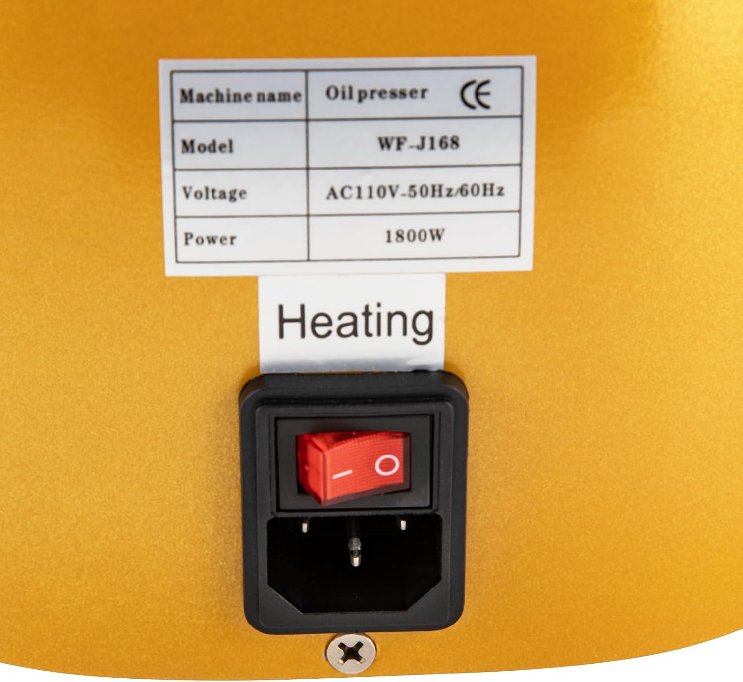 110V Oil Press Machine, Commercial Electric Oil Expeller, 1800W Cold Hot Stainless Steel 572°F Oil Extractor Type Brushless Industrial AC Motor Small Appliance w/Disconnecting Rod, Oven Glove