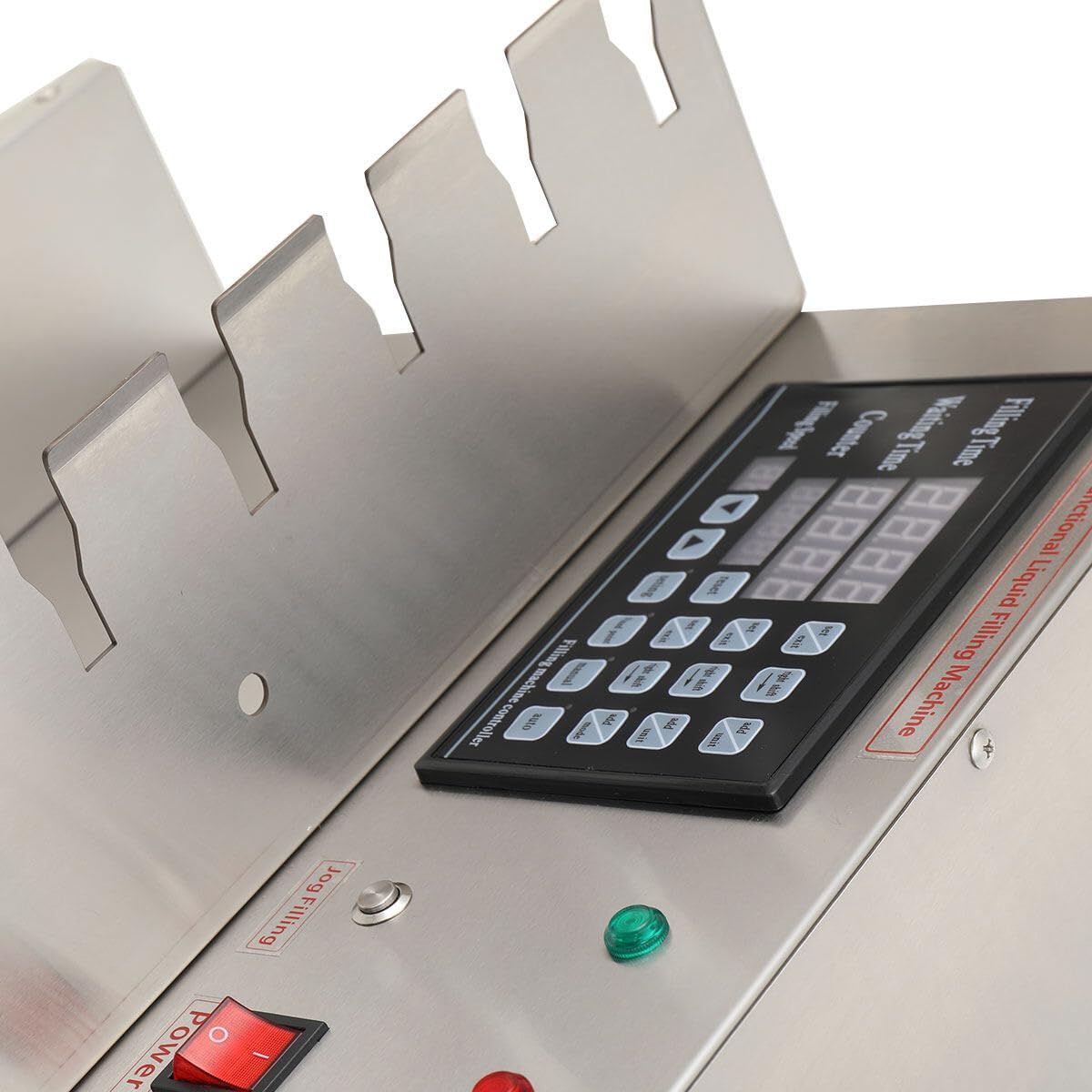 Liquid Filling Machine, Automatic Liquid Filler,High Accuracy Spout Filling Machine 6 Head for Soy Milk, Milk and Other Temperatures Below 80 Celsius Stand-up Pouches Soy Milk Filling Machine