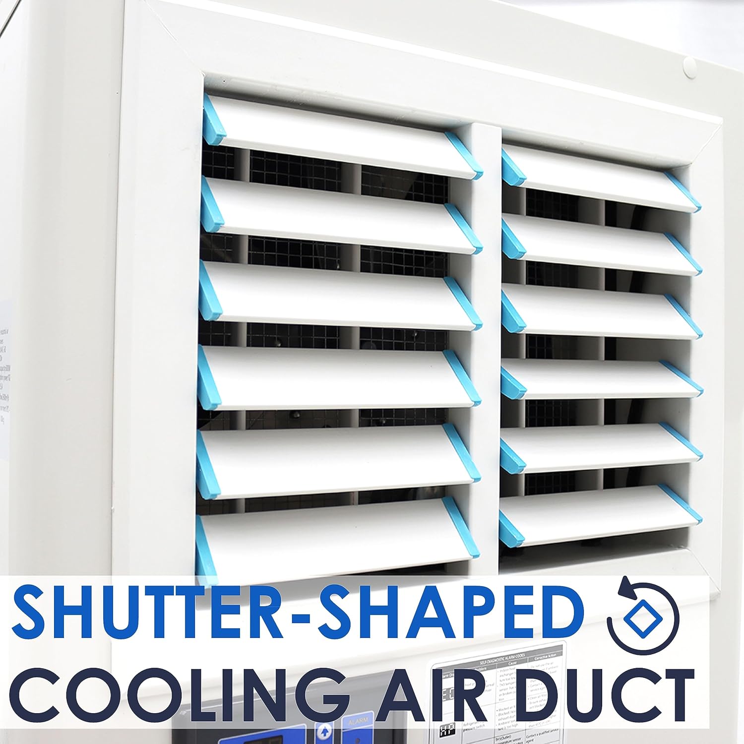 Portable Air Conditioner 20,400 BTU Industrial Spot Cooler Air Conditioner 3600m³/h Mobile Outdoor Indoor Cooling Aircon Louver Type 220V 1820W