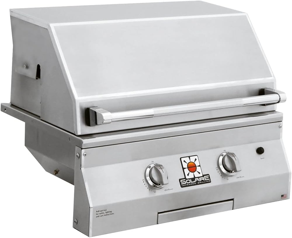 Solaire Standard Convection Built-in Grill (SOL-AGBQ-27G-LP), 27-Inches, Propane