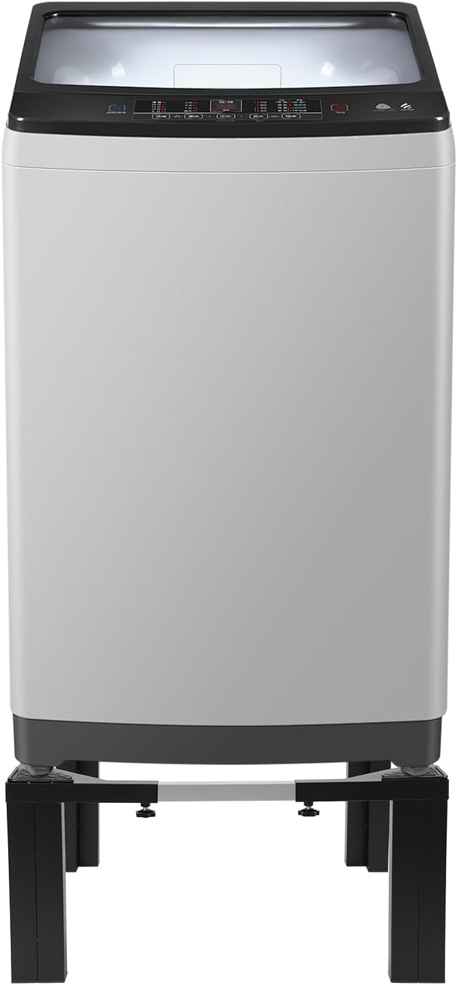 Washing Machine Stand, Dryer Stand, Fridge Stands, Adjustable Furniture Base for Air-conditioner, Household Appliance, Washer, Dryer, Refrigerator Pedestal (White)