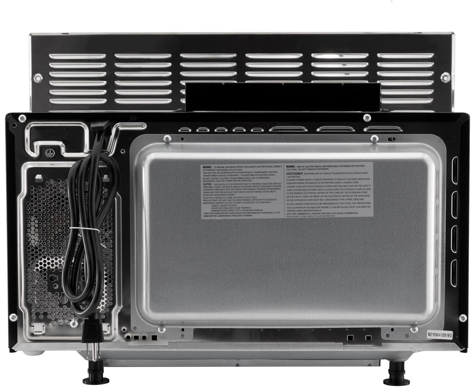 Tough Grade RV Convection Microwave | Built-In 1.1 Cu. Ft. Oven | 10 Power Levels, Speedy Cook, Multi-Stage Cooking | Stainless Steel | Direct Replacement for Greystone | 120V Built-In Design