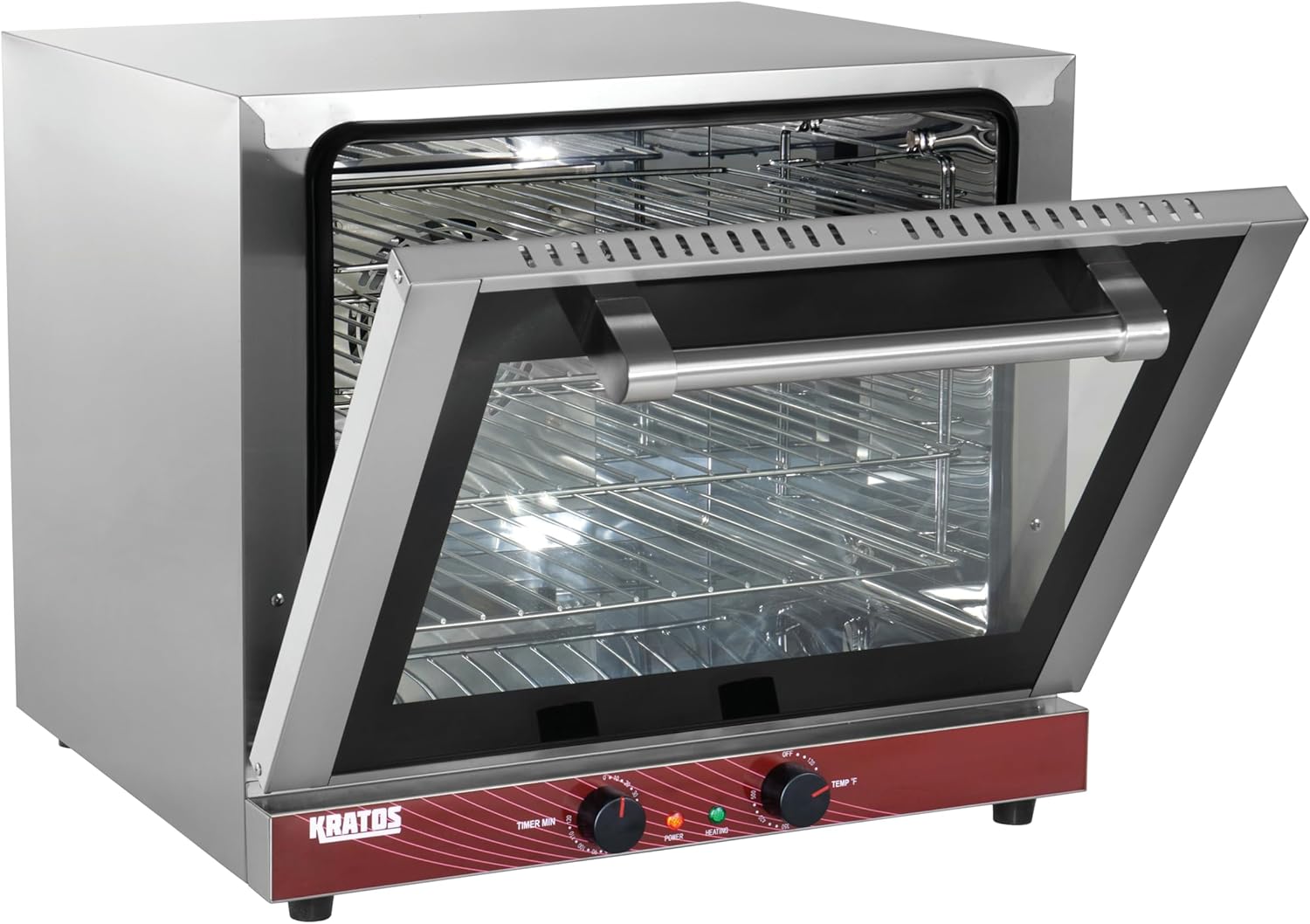 Kratos Commercial Oven, Half Size Electric Countertop Convection Oven, Holds Four Half Size Sheet Pans, 208/240V (29M-003)