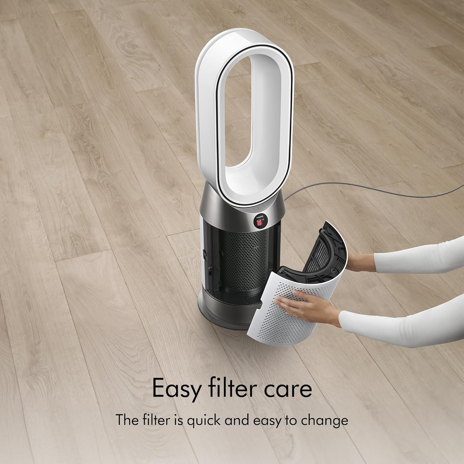 Dyson Purifier Hot+Cool HP07 Air Purifier, Heater, and Fan - White/Silver, Large