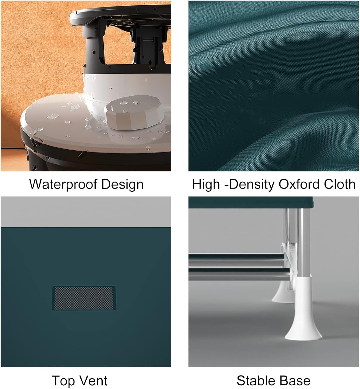 1500W Heated Clothes Airer, Electric Portable Clothes Airer Dryer, Stainless Steel Clothes Drying Racks Load Capacity 15kg, Overheating Protection, Double Layer for Apartment The New