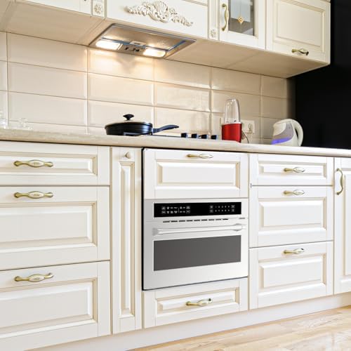 30Inch Microwave Convection Oven, 1.6 Cu. Ft. Built-In Microwave Oven with Air Fryer, Child Safety Lock, Drop Down Door, Touch Control, for Versatile Cooking Solutions