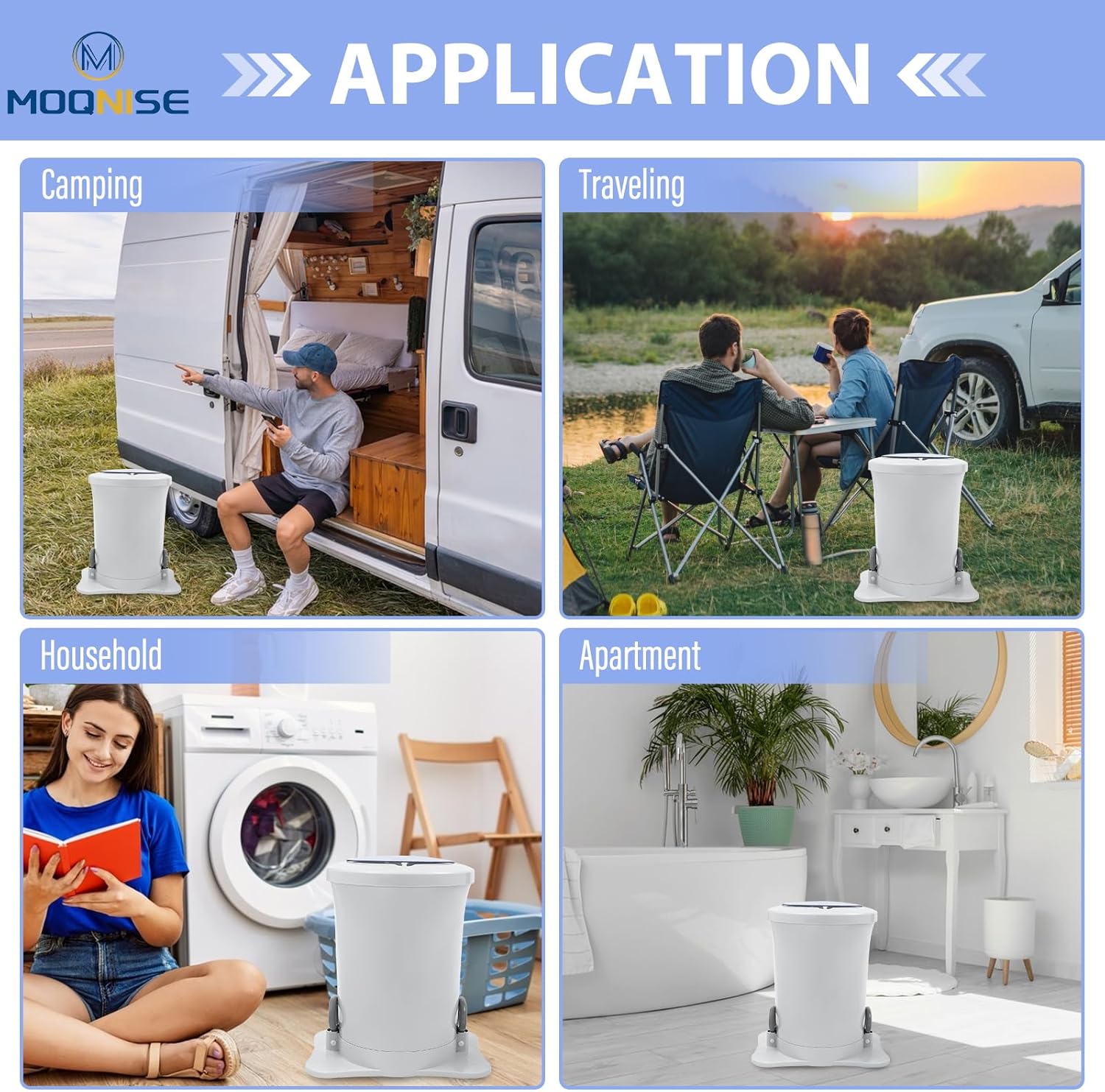 Manual Clothes Dryer 12L Portable Manual Clothes Dehydrator, Freestanding Non electric Laundry Dryer for Camping Business Trips Apartments and Dorms