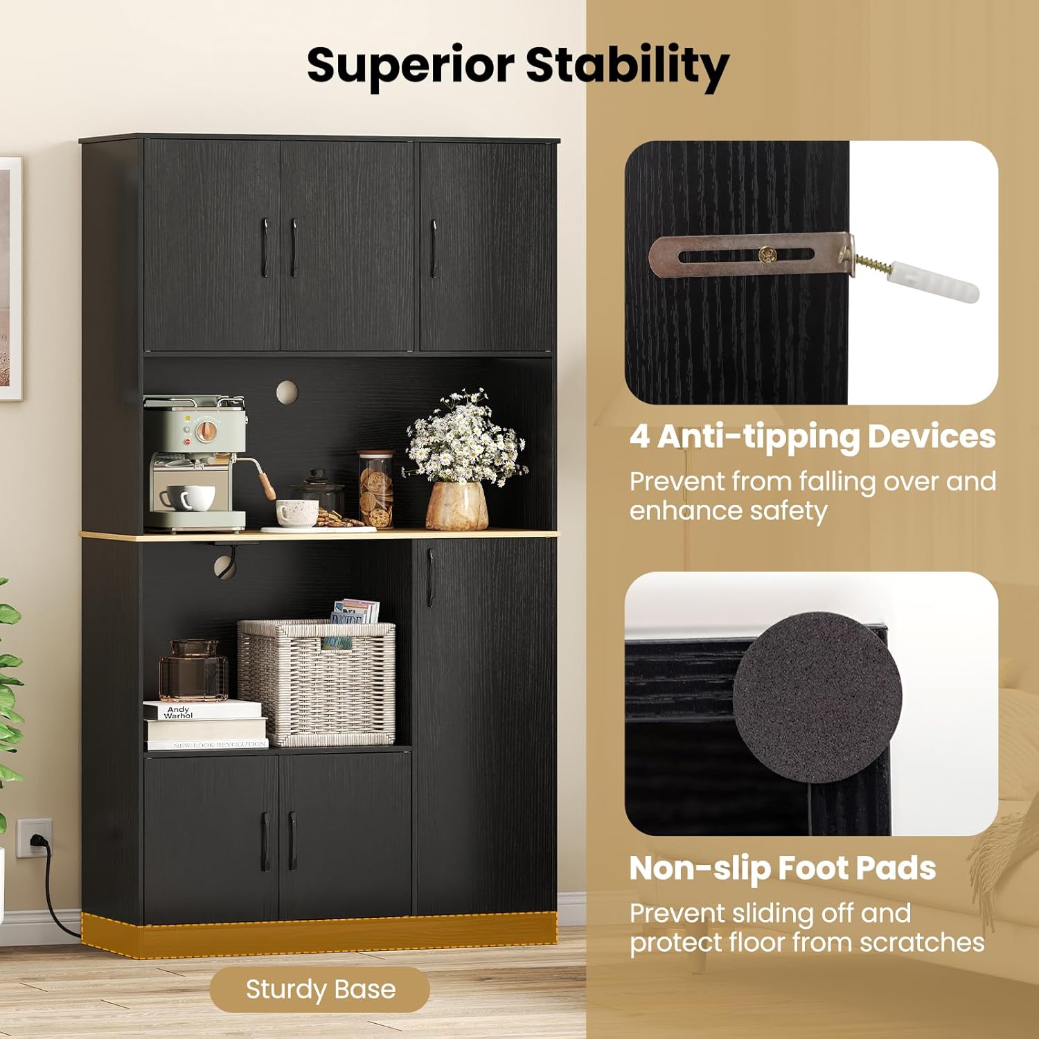 Giantex Kitchen Pantry Cabinet, 71