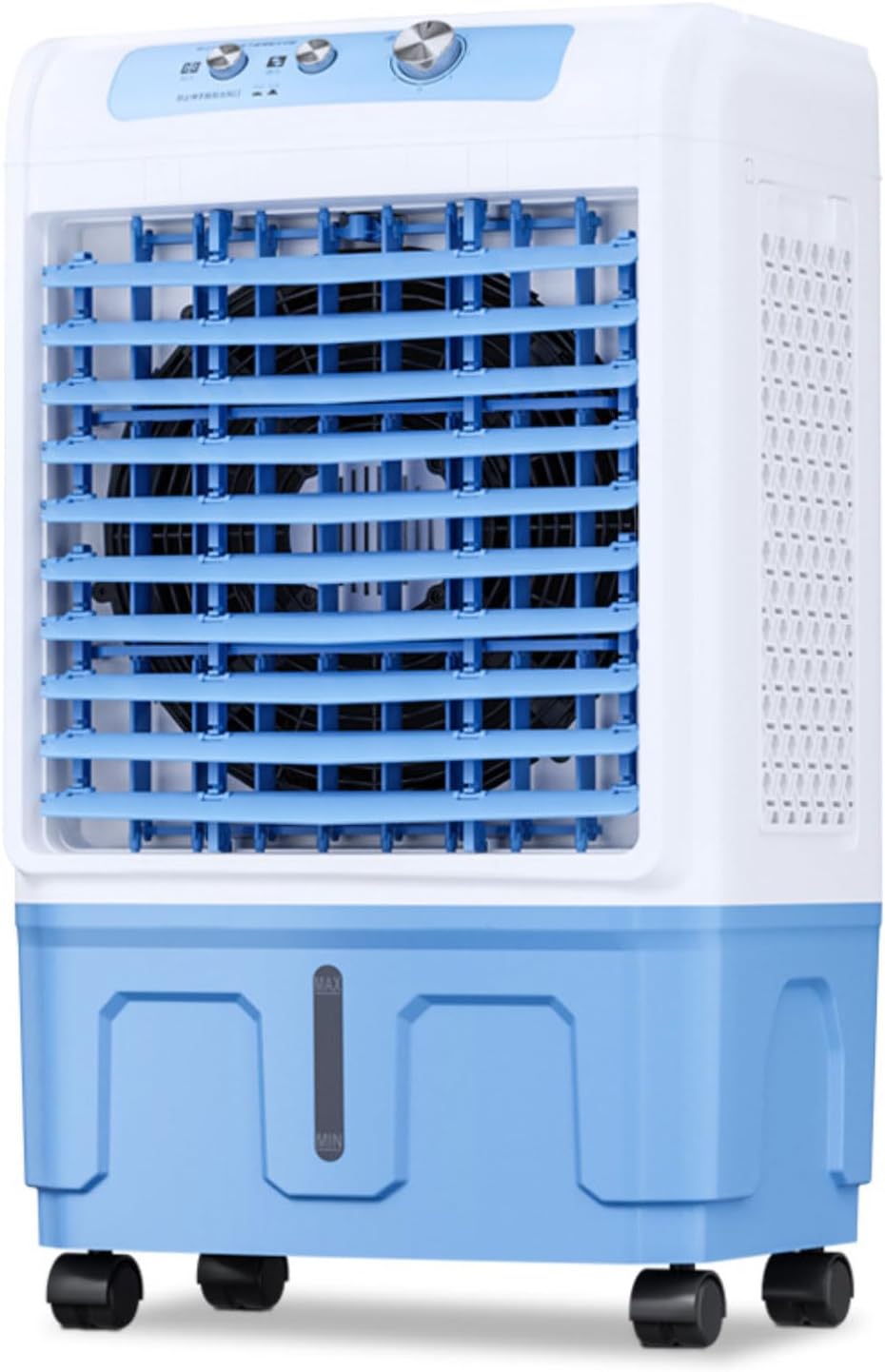 Windowless Portable Air Conditioners 3-IN-1 Evaporative Air Cooler with New Upgraded Copper Motor Cooling Fan With Extra Large Water Tank Ice Packs Cooling AC Unit for Indoor Outdoor Bedroom