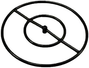 Rasmussen Black Iron Fire Pit Burner Ring (FRB24-B), Natural Gas, 24-Inches