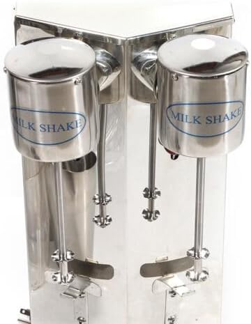 650ML Milkshake Maker Double Head Milk Shake Machine, 180W 18000RMP High Speed Commercial Milk Shake Maker Stainless Steel Milkshake Blender with 4 * 650ml Cup, 2 Speed Adjustable
