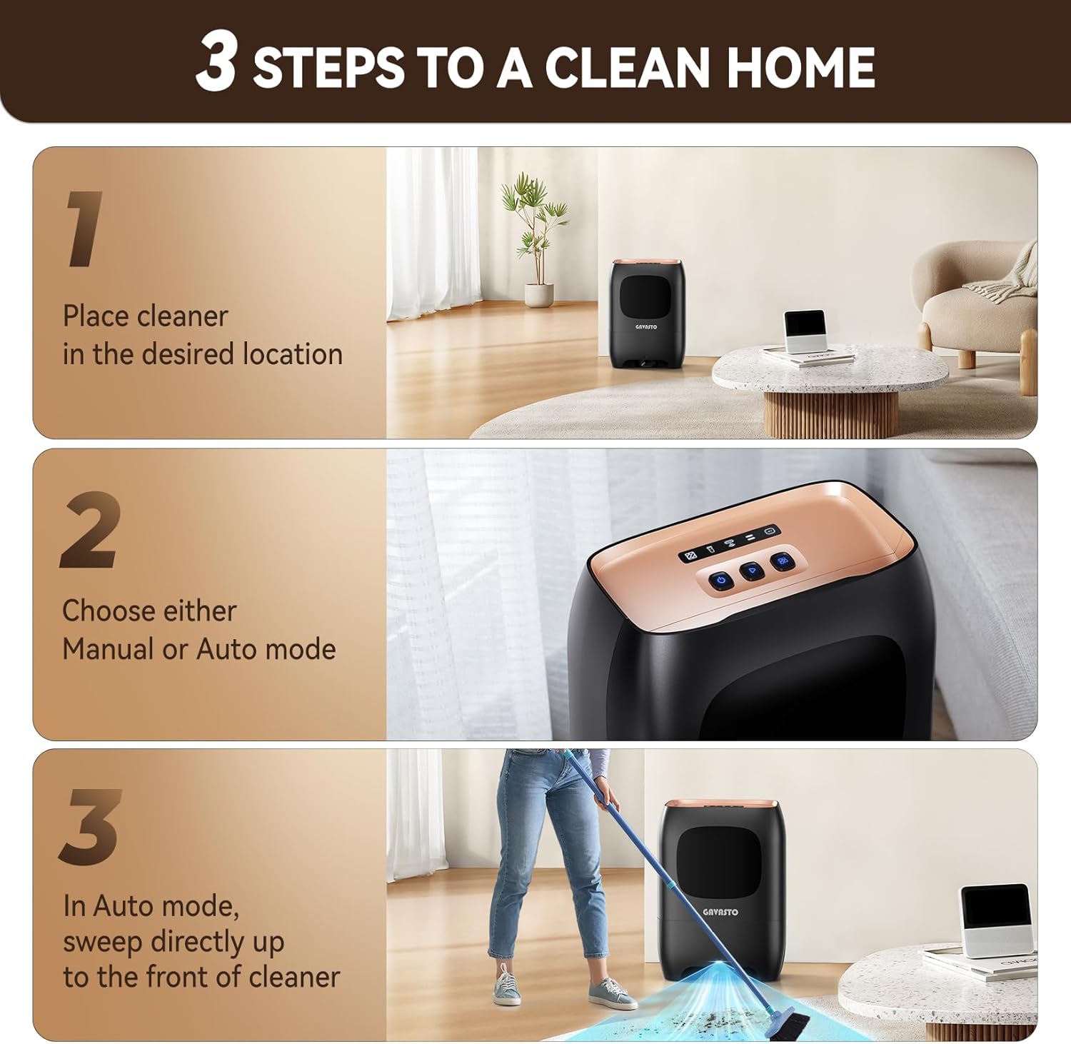 Pro Touchless Vacuum Automatic Dustpan - Ultra Fast & Powerful - Great for Sweeping Salon Pet Hair Food Dirt Kitchen, Canister Vacuum Cleaner Trash Can, Bagless, Auto Sensors, 1500 Watt-Black