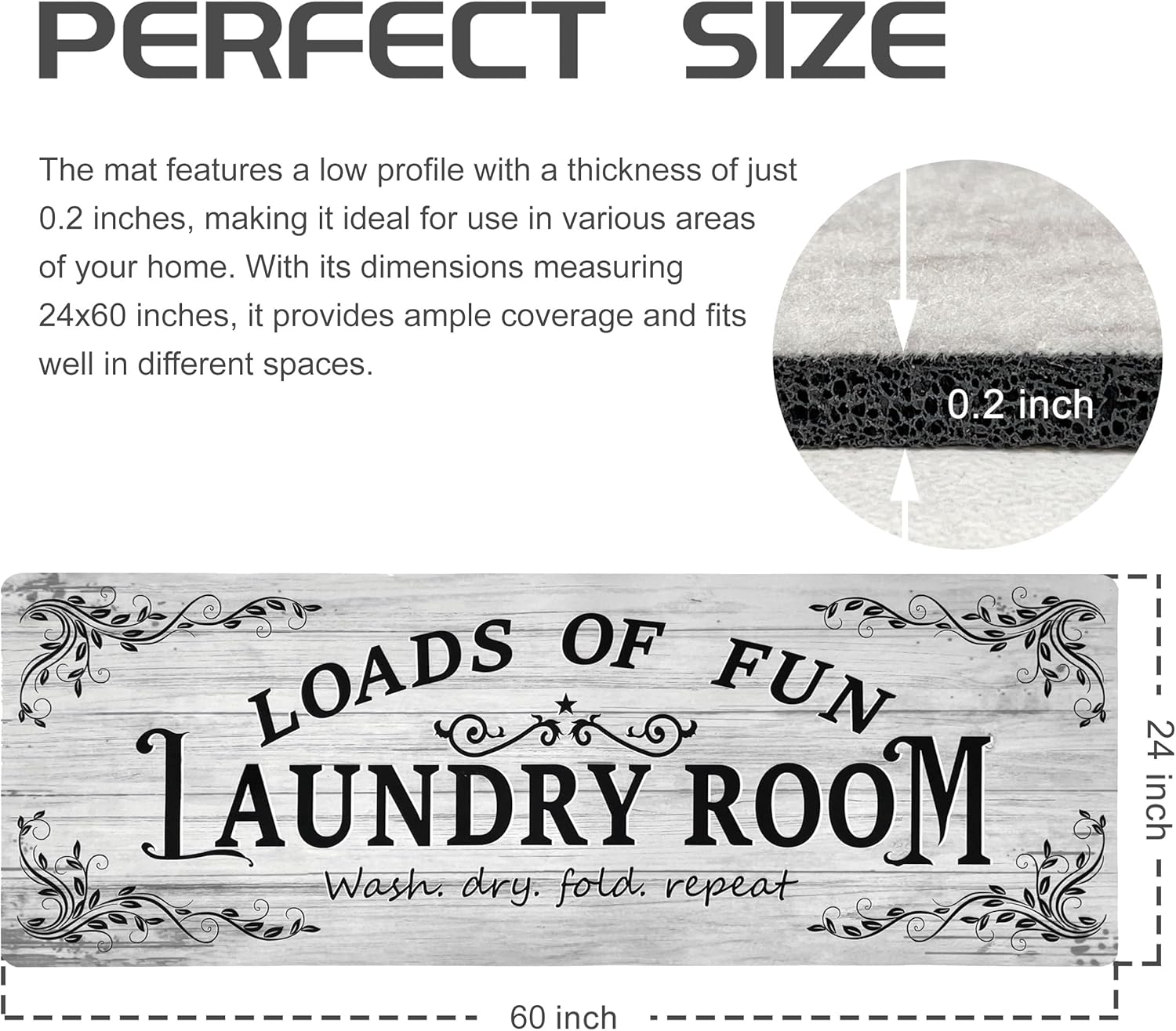 Laundry Room Rug Runner 24