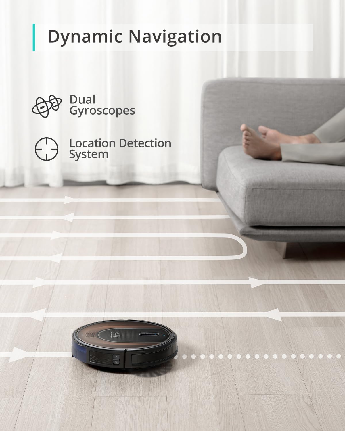 eufy Like-New RoboVac G30 Hybrid SES, 2-in-1 Sweep and mop, Self-Emptying Robot Vacuum, Dynamic Navigation, Allergy Care, 2000 Pa Strong Suction, Wi-Fi, Carpets and Hard Floors (Renewed)