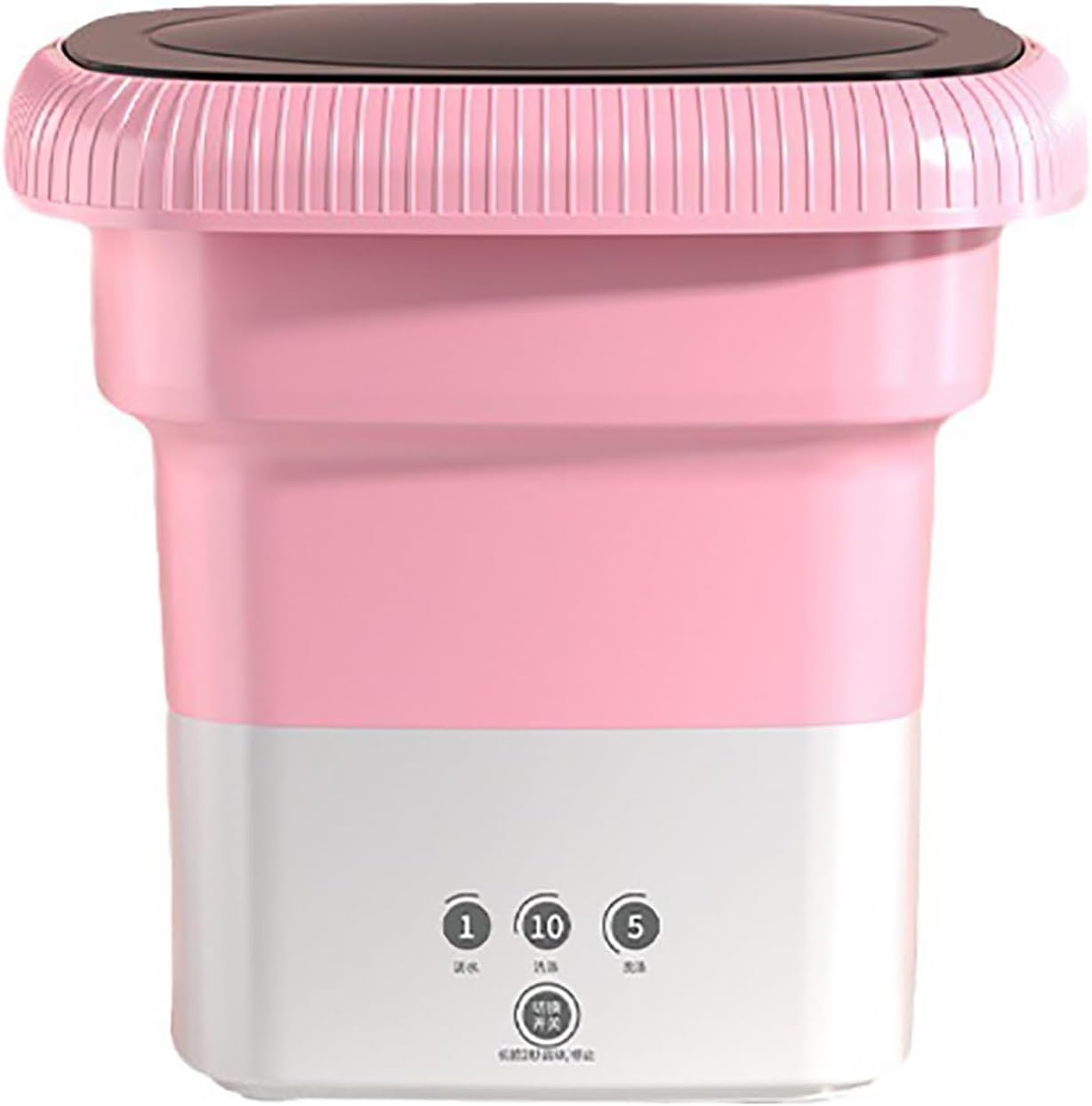 Foldable Mini Washing Machine， Portable Washer， for Washing Underwear, Socks, Baby Clothes Mini Washer (Color : Pink)