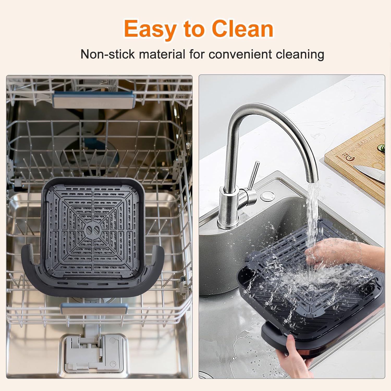 11-in-1 Air Fryer Oven with Dual Heating System, 4.5QT Nonstick Air Fryers Toaster Oven Combo Oil-Free Broil, Roast, Dehydrate, Bake, Reheat, with Window & Digital Touch Display, Fits 4 People