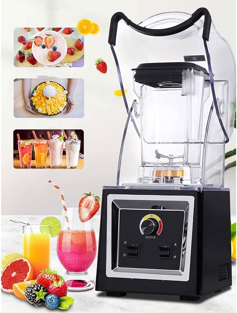 Blender Smoothie Maker,2l Commercial Stand Mixer,Silent 17000rpm,With Sound Enclosure,Ice Crusher And Cover,Silent Broken Wall Cooking Machine,For Smoothie,Fruits