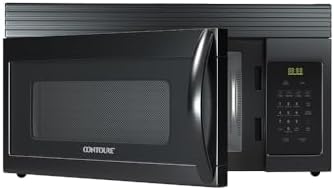 RV Over-the-Range Convection Microwave Oven: 1.6 Cu.Ft. | 1000W | LED | Express Cooking | Ventilation System | Black | RV-450BK-OTR