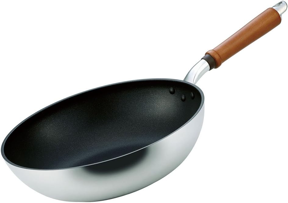 Hokuriku Aluminum Sake Pot, 11.8 inches (30 cm), Lightweight, Gas Fire, Made in Japan, Deep, Light, All-Over Uniform Heating, Time-saving Frying Pan, Durable, Frying Pan Made in Japan, Aluminum