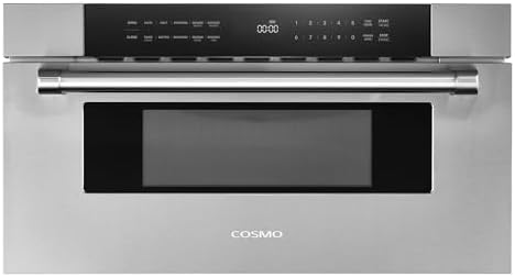 COSMO COS-MWD3012GSS 30 in. Haven Collection 1.2 cu. ft. Built-in Microwave Drawer, Presets, Touch Controls, Defrosting Rack, Stainless Steel
