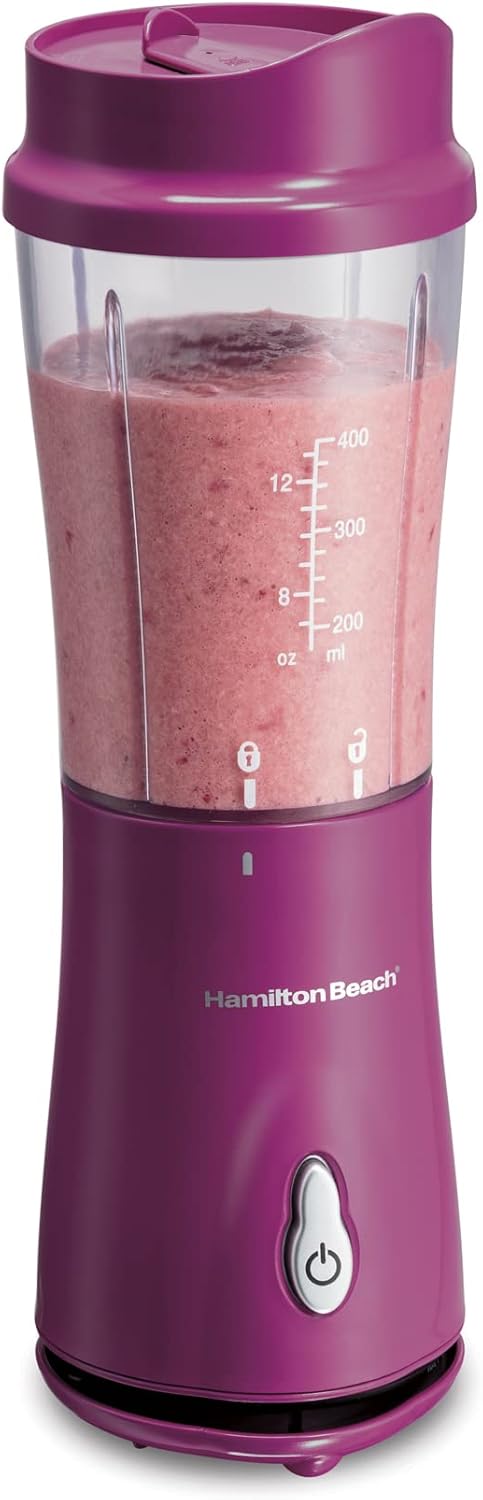 Hamilton Beach Power Elite Wave Action blender-for Shakes & Smoothies & Portable Blender for Shakes and Smoothies with 14 Oz BPA Free Travel Cup and Lid