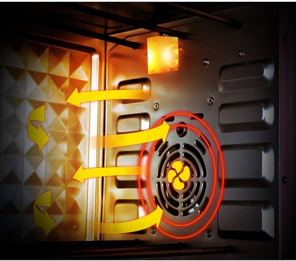 oven mini oven air fryer oven Mini Ovens Household six-Tube Heating Oven, Independent Temperature Control 1500W Electric Oven, Fully Automatic Multi-Function 32L Baking Oven Toaster Oven Air Fryer,