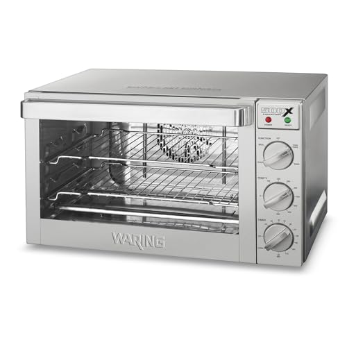 Waring Commercial WCO500X Half Size Pan Convection Oven, 120V, 5-15 Phase Plug, Steel
