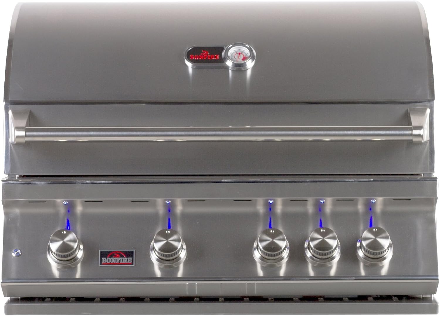 Bonfire 34-inch-4 burners propane built-in gas grill with infrared rotisserie, led lights and cover (CBB4 LP)