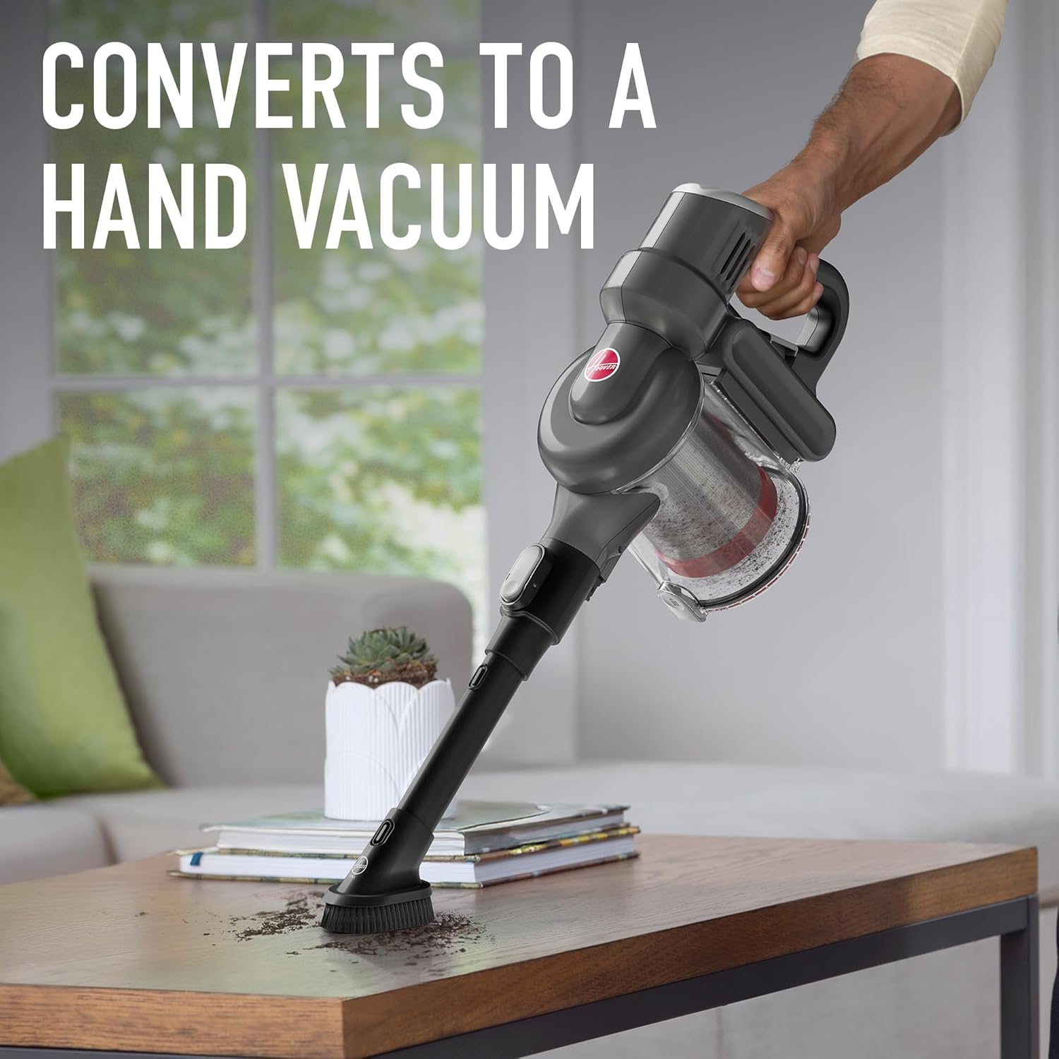 Hoover Excelerate Cordless Stick Vacuum Cleaner with Included Tools, for Carpet and Hard Floors, Lightweight Design, Powerful Suction, LED Headlights, BH59000V
