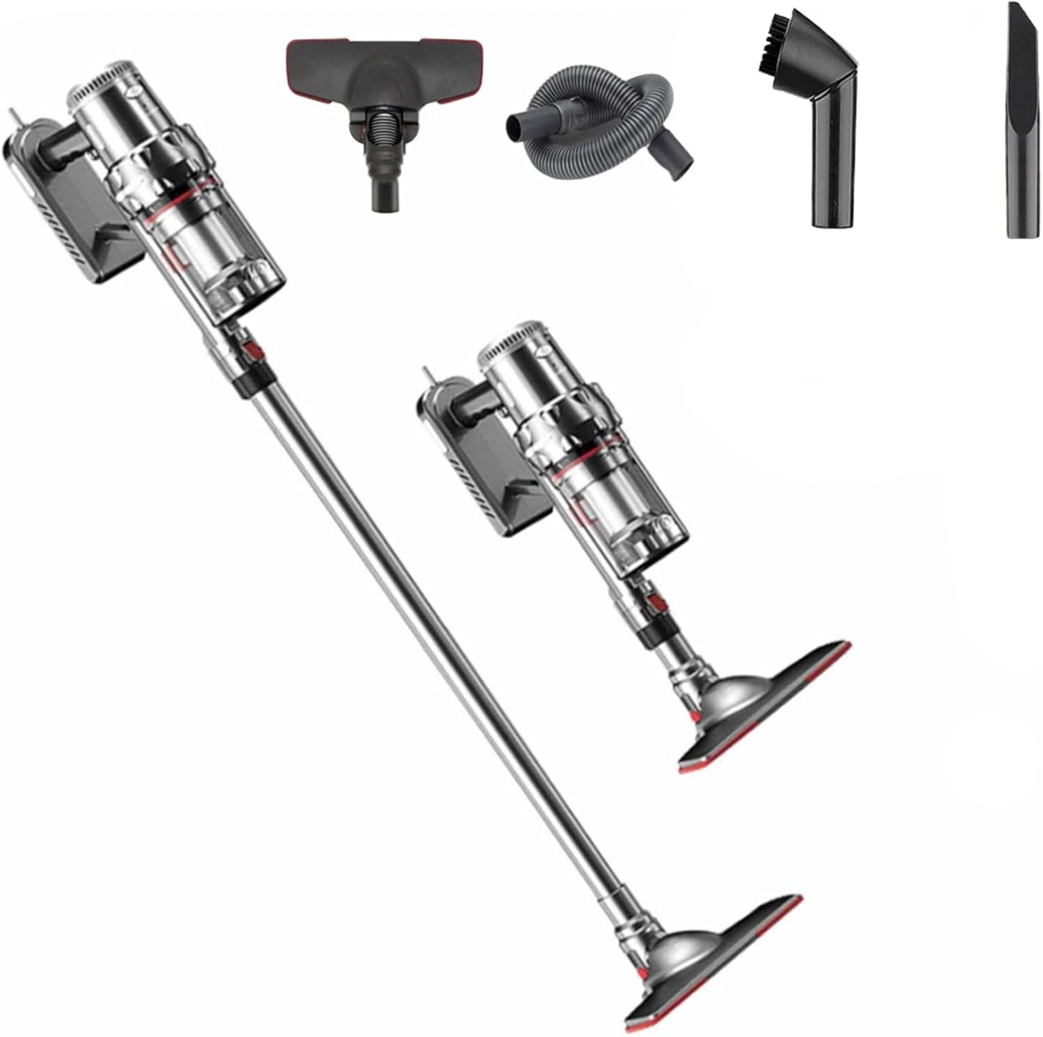 Wireless Version, Cordless Stick Vacuum Cleaner, 50 Minutes Run-Time, 4 in 1 Lightweight Stick Vacuum Filter 200W, Applicable to Hardwood Floors, Carpet, Pet Hair, Car