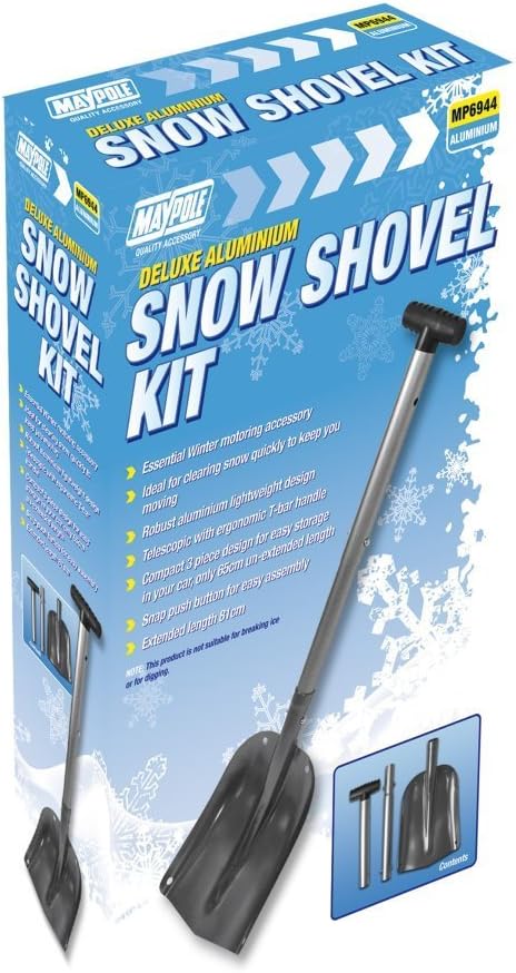 Maypole 6944 Deluxe Aluminium Telescopic Snow Shovel Kit