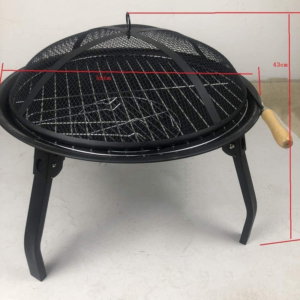 Fire Pit Fire Pits Outdoor Wood Burning Fire Pits Outdoor, Multifunctional Garden Terrace Fire Bowl Heater with Mesh Screen