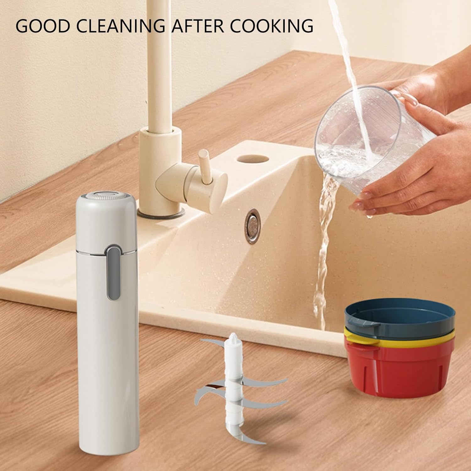 Food Maker Electric Blenders for Puree Meat Vegetables Quiet Operations Kitchen Appliance with Dishwasher Safe Part Multifunctional Kitchen Chopper