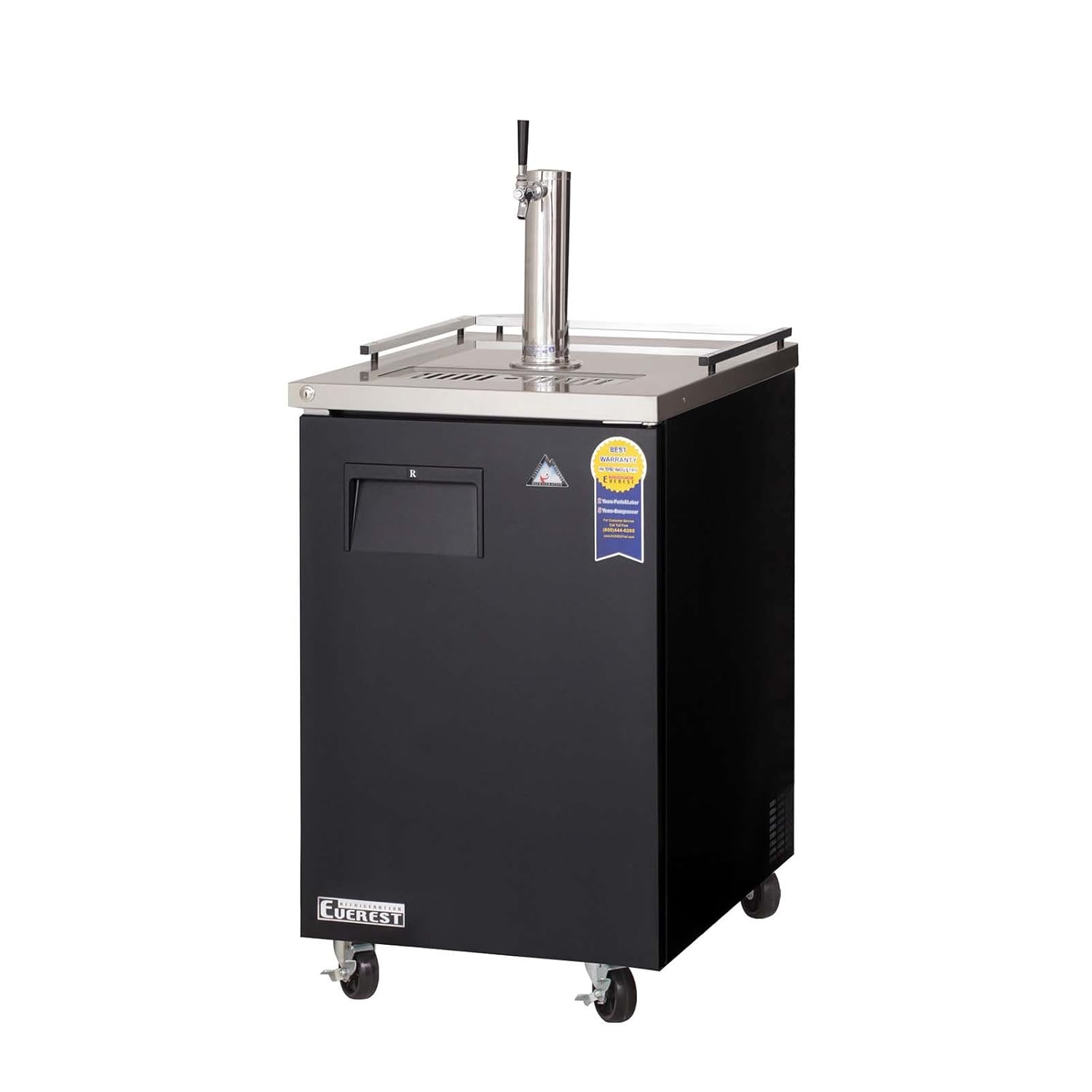 EBD1 Draft Beer Dispenser 1 Tower Single Tap, 115v, NSF - 8 cu. ft.