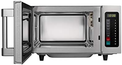 Midea Equipment 1025F1A Countertop Commercial Microwave Oven with Touch Control, 1000W, Stainless Steel, .9 CuFt