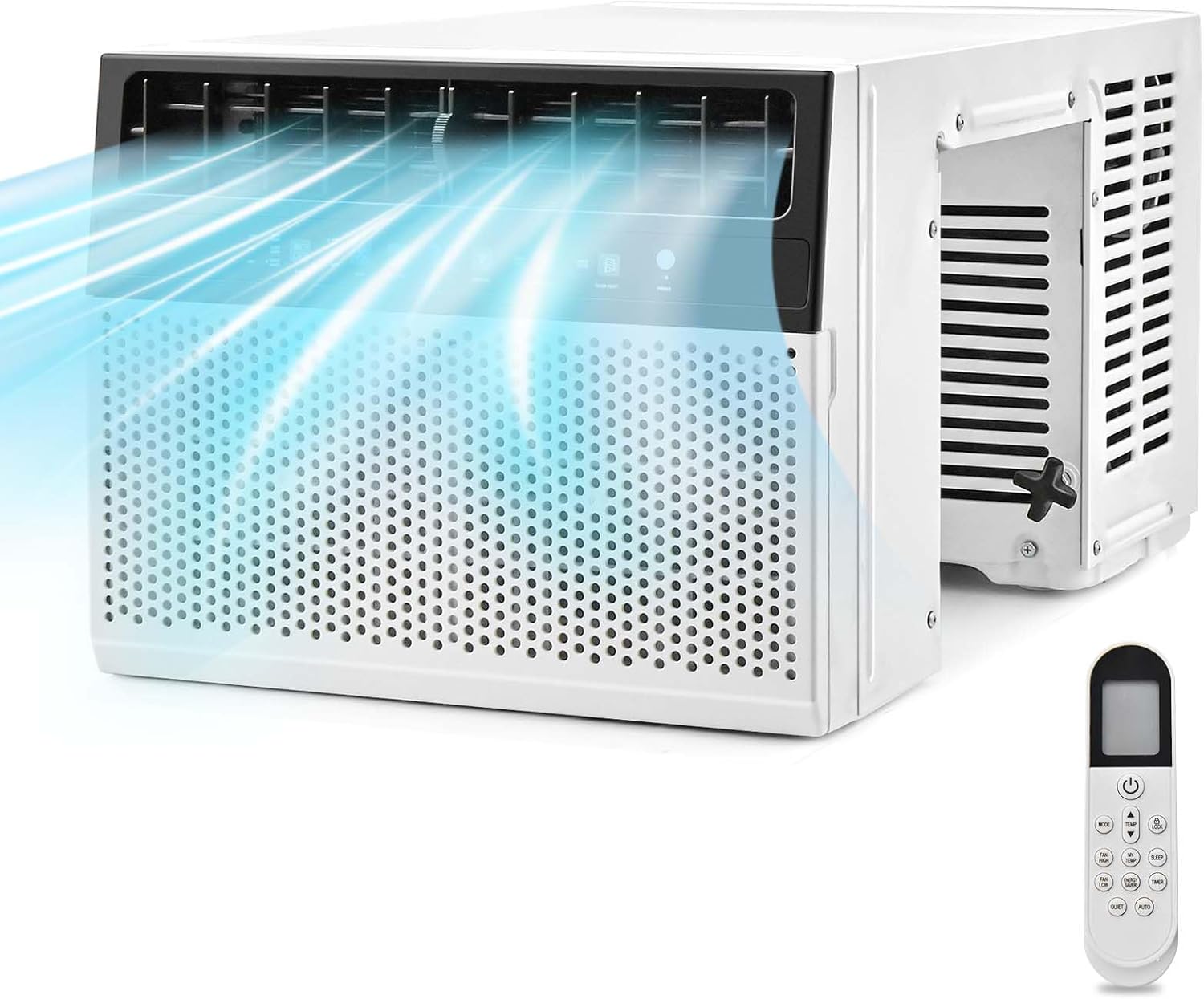 SIMOE 10,000BTU Window Air Conditioners, U-Shaped Window AC Unit, 42dB Ultra Quiet, Cools up to 450 Sq. Ft, Easy Installation, Remote Control