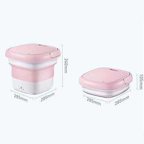 Compact Portable Mini Washing Machine - Ultrasonic Semi-Automatic Washer & Dryer for Underwear/Socks - Folding Design, Sterilization, Home & Travel Use (Blue) (Green)