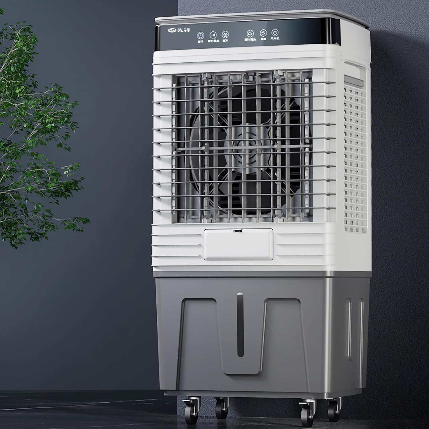 Portable Evaporative Air Cooler 3-Speed Portable Air Conditioner with Large Water Tank - Compact Cooling Fan Energy-Efficient & Quiet Ideal for Office/Home Use Perfect for Summer Heat Relief