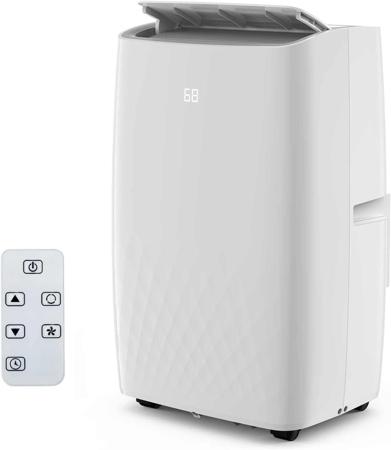 12000 BTU Portable Air Conditioner, 3-in-1 Portable AC Unit with Fan Mode & Dehumidifier, Fast Cooling AC Unit with Remote Control & 24 Timer for Large Room up to 550 Sq.
