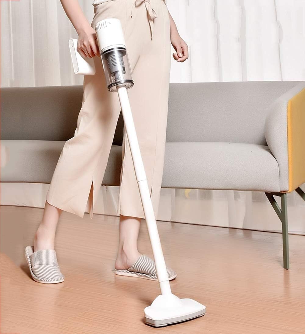 Cordless Vacuum Cleaner, Cordless Stick Vacuum Cleaner with 6.5KPa Powerful Suction, Bagless Rechargeable Handheld Car Vacuum, Up to 20 Mins Working Time, USB Charging, HEPA Filter