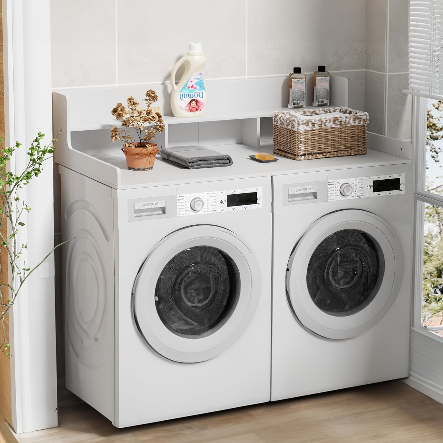 Two-Layer Foldable Washer Dryer Countertop, 27.5