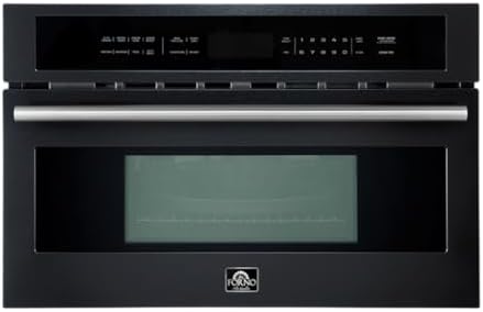 FORNO Oliena Espresso Black 30 Inch 1750 Watt Compact Oven & 1000 Watt Microwave, 1.6 cu. ft.