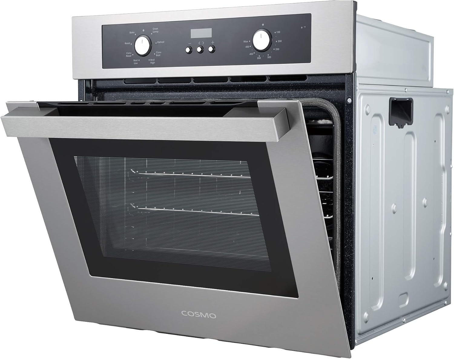 COSMO C51EIX 24 in. Lumin Collection 2.5 cu. ft. Electric Wall Oven, 8 Functions & Turbo True European Convection in Stainless Steel