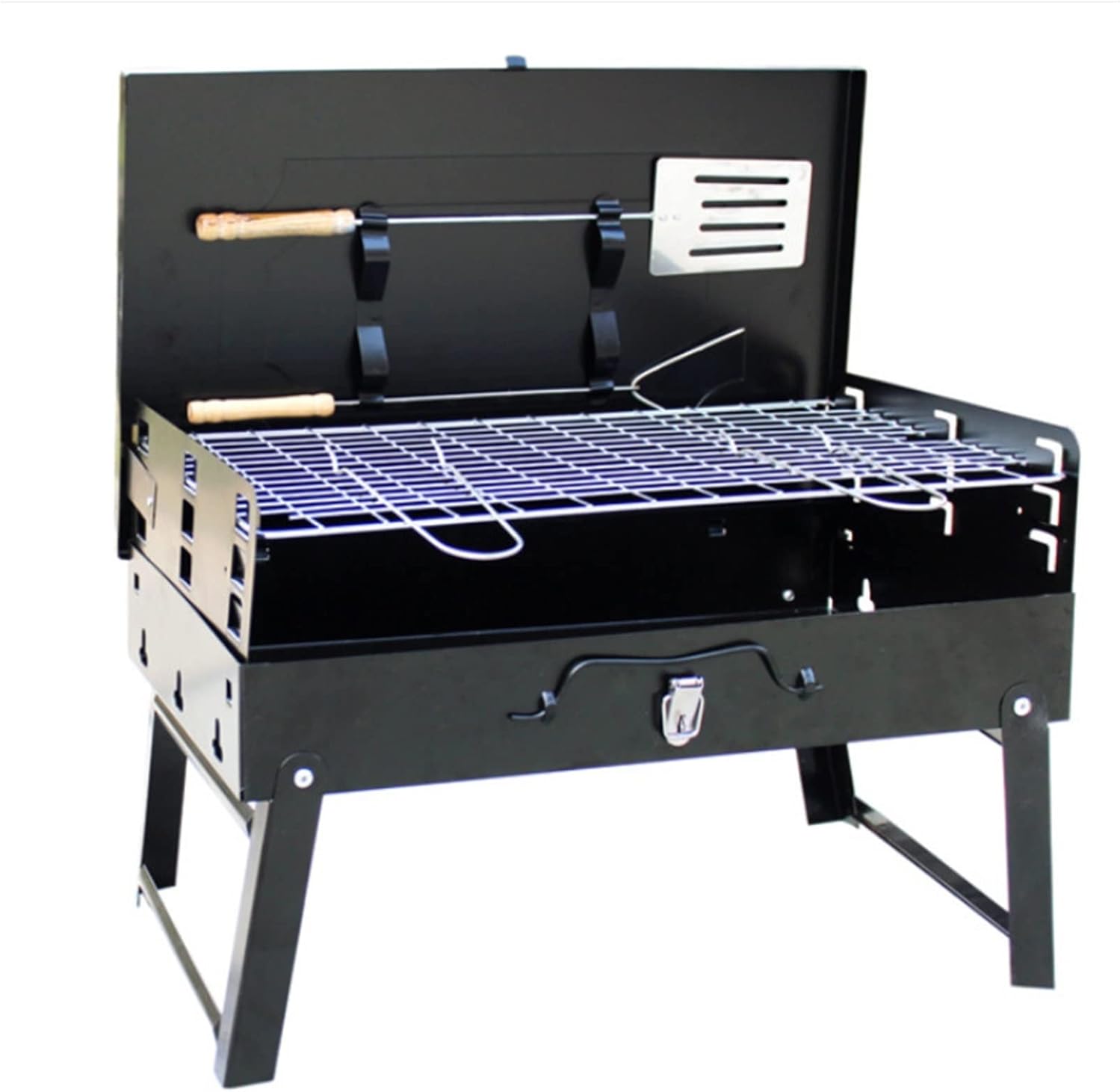 Charcoal s, Outdoor Picnic Barbecue Foldable BBQ Patio Barbecue Charcoal Stove Stainless Steel Barbecue